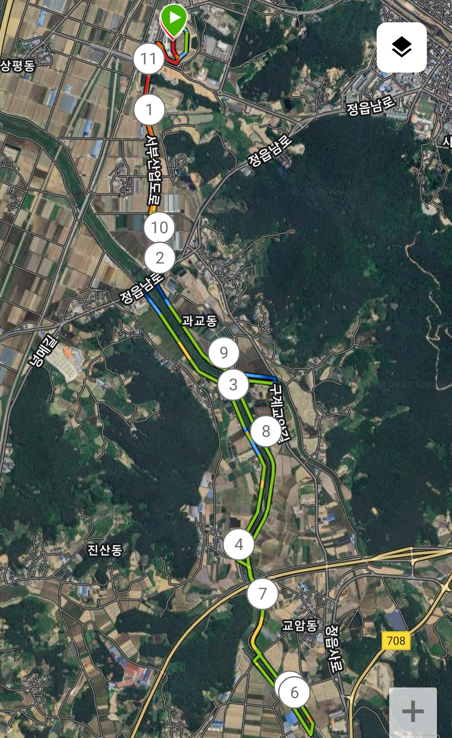10km코스 지도